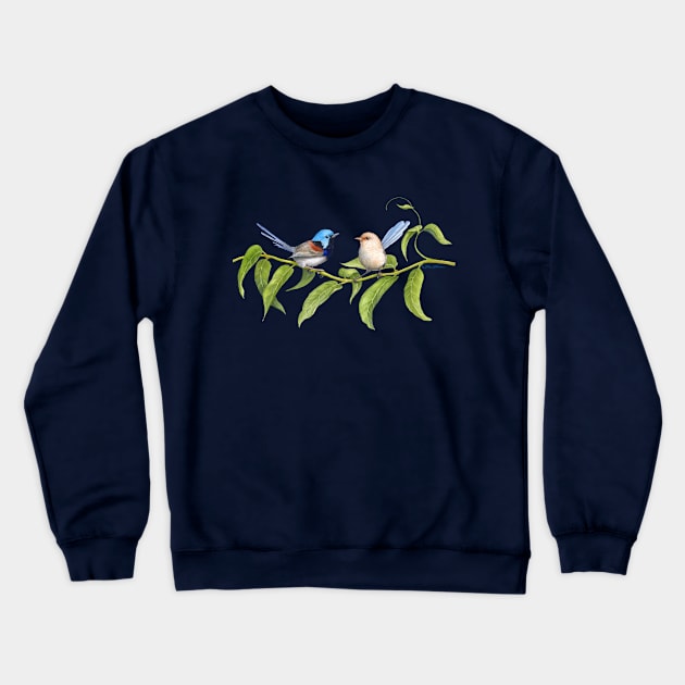 Variegated Fairy-Wrens - by Nadya Neklioudova Crewneck Sweatshirt by nadyawildlife